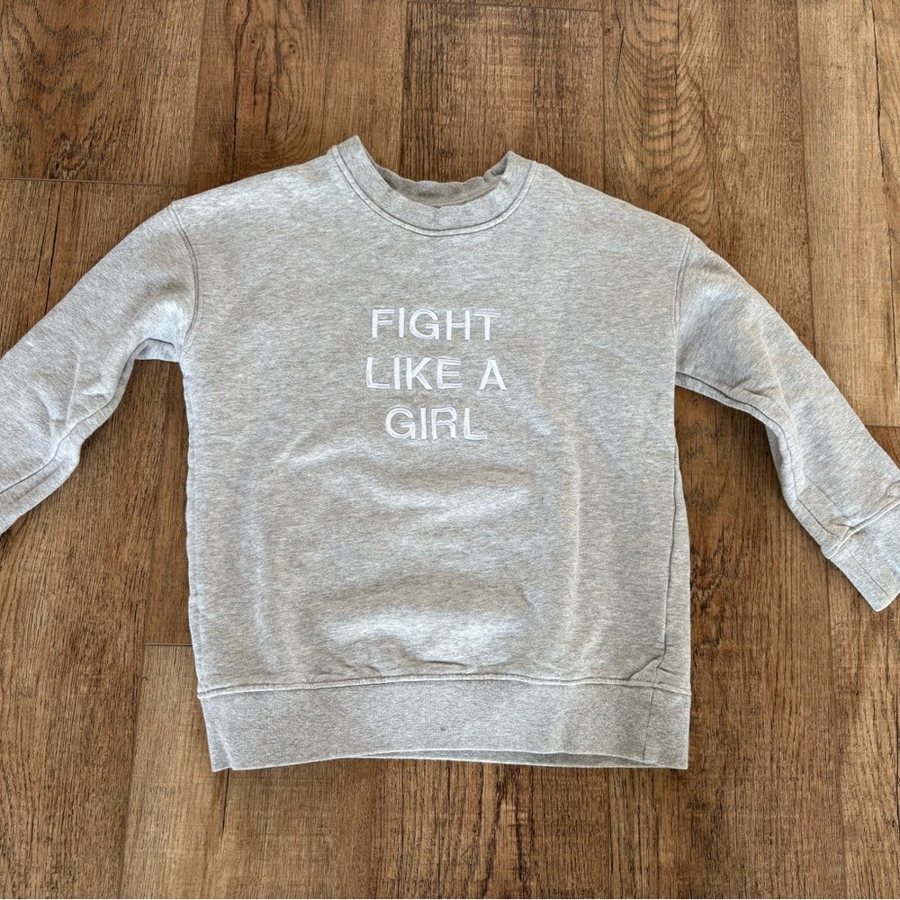 Designer Remix girls grey sweatshirt size 10